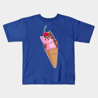 Ice Cream Cat Kids T-Shirt